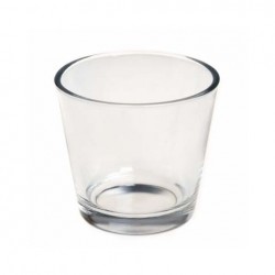 Bougeoir photophore en verre