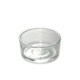 Support en verre pour bougie chauffe-plat en cire d'abeille