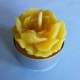 Tealight beeswax candle flower 1