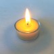 Beeswax tealight candle in glass pot