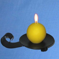 Beeswax candle rounded - 5cm