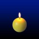 Beeswax candle rounded - 5cm