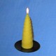 Twisted beeswax candle 4,5x13cm