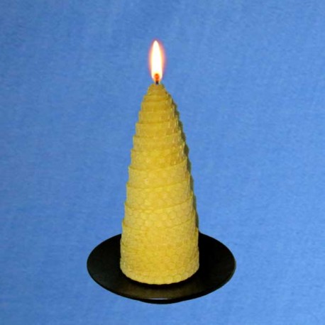 Twisted beeswax candles 5,5x13cm