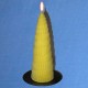 Twisted beeswax candles 5,5x20cm
