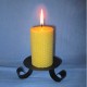 Beeswax sheet comb pillar candle 5,5x13cm