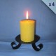 4 beeswax sheet comb pillar candles 5,5x10cm