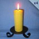 4 beeswax sheet comb pillar candles 4,5x20cm