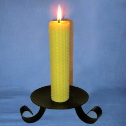 Beeswax sheet comb pillar candle 3x26cm