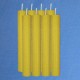 8 beeswax tall candles 2,5x20cm