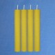 4 beeswax tall candles 2,5x20cm