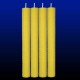 4 beeswax tall candles 2x26cm