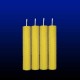 4 beeswax tall candles 2x13cm