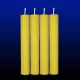 4 beeswax tall candles 2,5x20cm