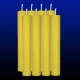 8 beeswax tall candles 2,5x20cm