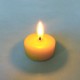 Beeswax tealight candle without small pot