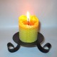 4 beeswax sheet comb pillar candles 5,5x10cm