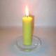 4 beeswax sheet comb pillar candles 3,5x10cm