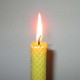 4 beeswax tall candles 2x13cm