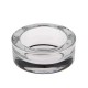 Bougeoir en verre transparent pour bougies