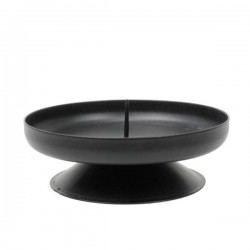 Metal cup for candles, black
