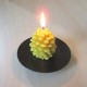 Beeswax candle pine cone