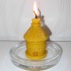 Beeswax candle straw hive 2