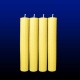 4 beeswax tall candles 2x13cm