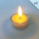 8 Beeswax tealight candle in glass pot