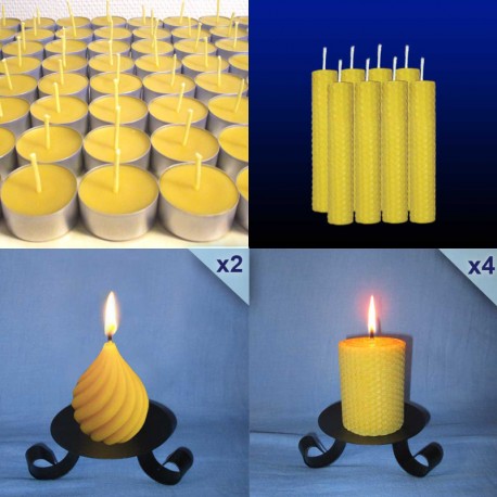 Assortment of beeswax candles 2