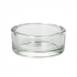 Small glass cup for candles