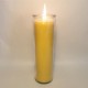 Bougie veilleuse / votive en cire d'abeille (90h)