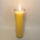 Bougie veilleuse / votive en cire d'abeille (90h)