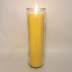 Bougie veilleuse/votive en cire d'abeille (90h)