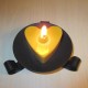 Beeswax candle heart