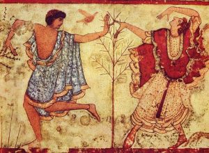 Danseurs étrusques de la tombe du Triclinium (470 av. J.-C.)
